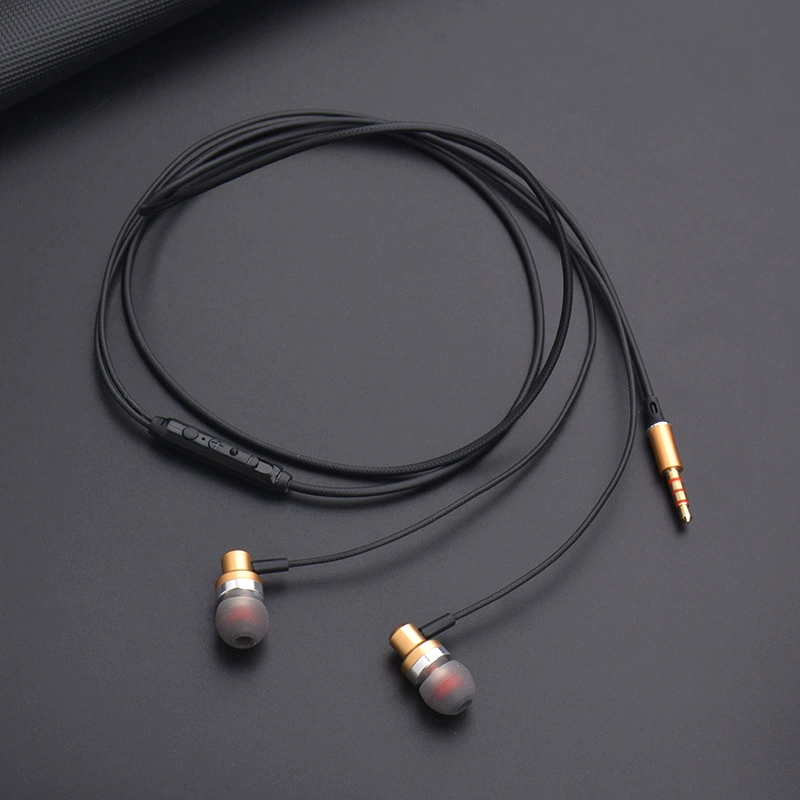 Copper full metal megaphone, smart earplugs, headphones, Android, wire control