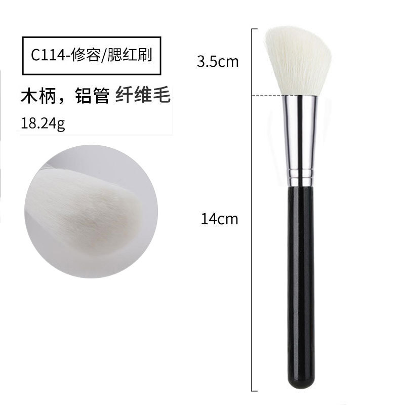 40 sets de cepillo de maquillaje negro y plateado cepillo de sombra de ojos de alta calidad cepillo de concelador cepillo de base cepillo de herramientas de maquillaje conjunto completo