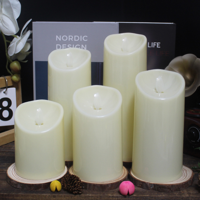 LED vela electrónica de control remoto concierto de boda sin humo falso vela guión matar decoración de cumpleaños romántico transfronterizo