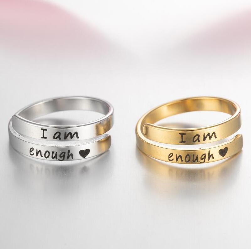 Retro Open Ring Ins Fashion Stainless Steel Adjustable Jewelry Iamenough Multi-Layer Ring for Women Wholesale