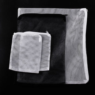 Black hexagonal mesh bag multi-specification fish tank filter material with high quality zipper ceramic ring mesh bag aquarium mesh bag