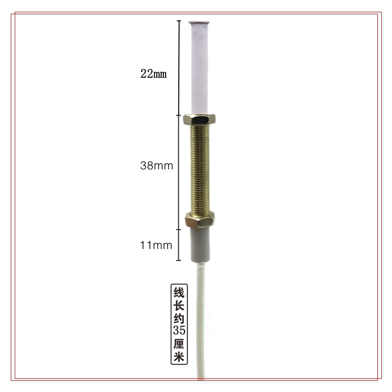 Aguja de encendido universal para estufa de gas con cable, aguja de sensor de encendido por pulsos para estufa de gas licuado, accesorios para estufa de gas empotrada. image 9