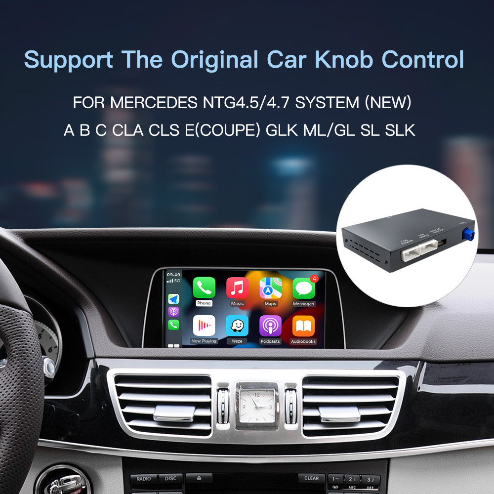 Wireless Carplay Decoder Android Auto Module for Mercedes-Benz NTG4.5 NTG5.0