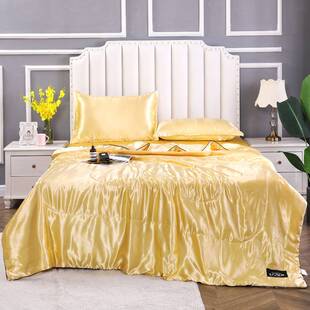2025 New Washed Ice Silk Silk Summer Quilt Three-Piece Set and Four-Piece Set