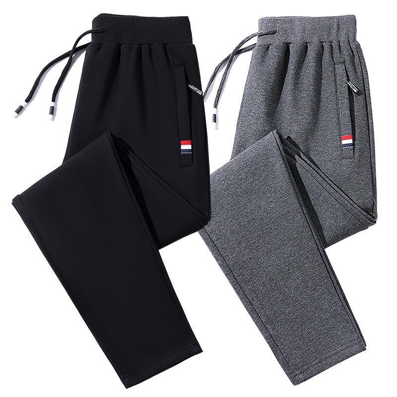 Men's anti-theft trousers for work site construction site trousers zipper sweatpants men's all-match loose casual drawstring pants