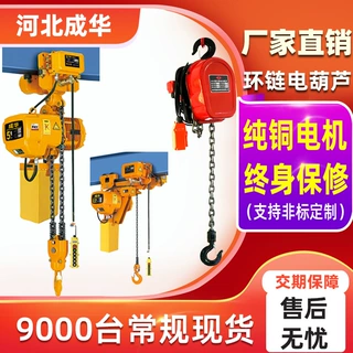 380V5吨环链电动葫芦带跑车低净空链条大吨位电动吊机倒链工厂