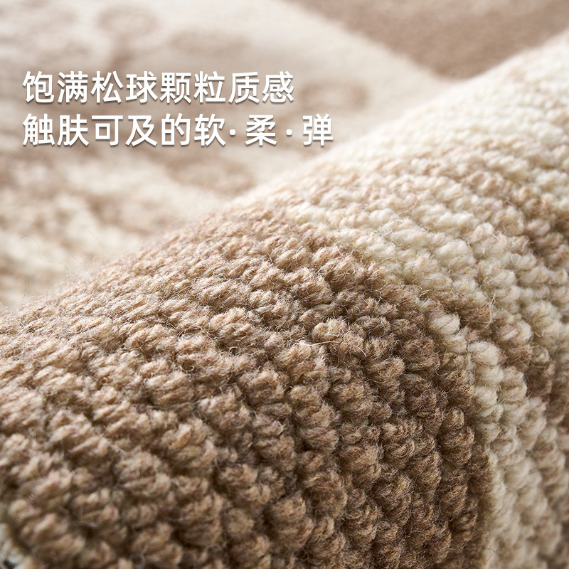 Fábrica fuente alfombra sala de estar dormitorio alfombra de lana mezclada doméstica ligera alfombra de viento de lujo villa gran área de alfombra