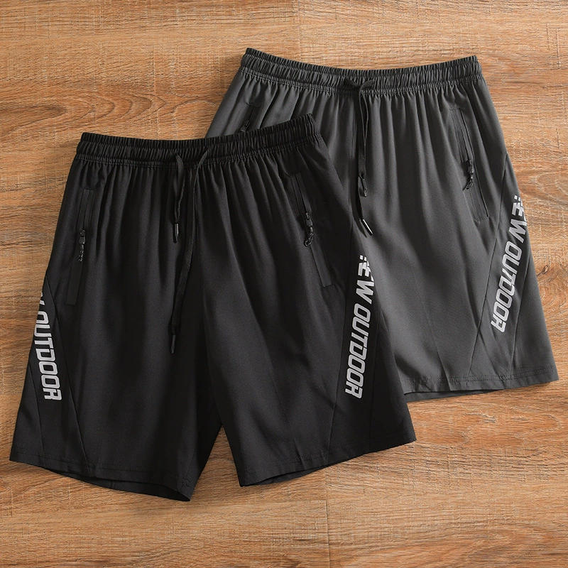 Вне Европы и Америки! Летние мужские легкие дышащие быстросохнущие спортивные шорты с 3D узким кроем + Водонепроницаемая молния WL