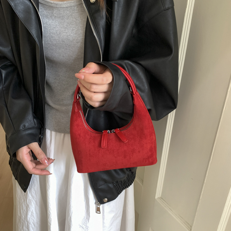 复古时尚饺子包女2025新款包包高级感轻奢小众通勤单肩斜挎手拎包|undefined