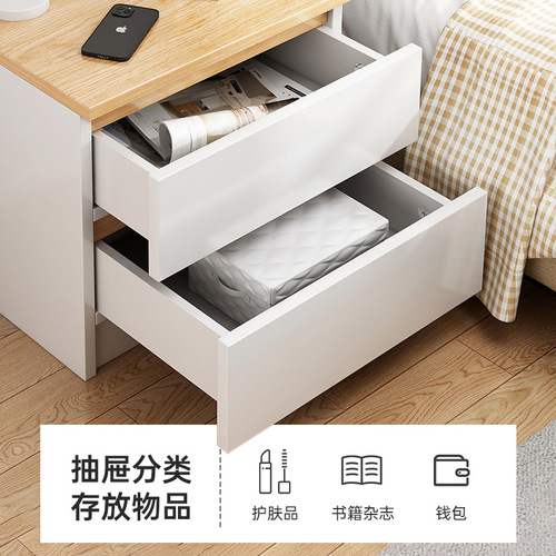 Modern minimalist nightstand small cabinet home storage cabinet bedroom bed side cabinet with drawer storage cabinet bedside stand