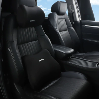 Car Lumbar Support Car Driving Headrest Seat Backrest Car Cushion Driving Lumbar Support Waist Support Pillow Lumbar Support (Headrest) - black-headrest-lumbar-pillow