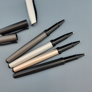 Biafengtang oblique gray matte ballpoint pen office gel pen business gift box suit signature pen color matching pen