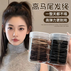 秋冬高弹力咖色发绳女气质扎发头绳秋冬丸子头发圈高弹力皮筋发饰