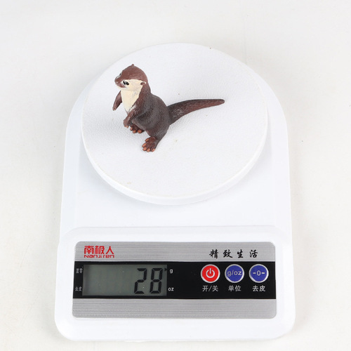 Children's science and education wild animal simulation real model otter water dog otter cat plastic solid toy ornaments wholesale