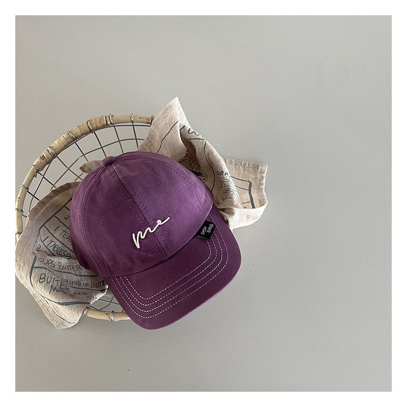 Sombrero para bebés primavera y otoño sombrero de sombra de pato estilo coreano bordado simple onda personalidad infantil vestido casual sombrero de béisbol