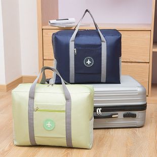 Thickened Round Label Luggage Bag Sleeable Trolley Case Foldable Travel Bag Airplane Bag Moving Bag Clothes Storage Bag
