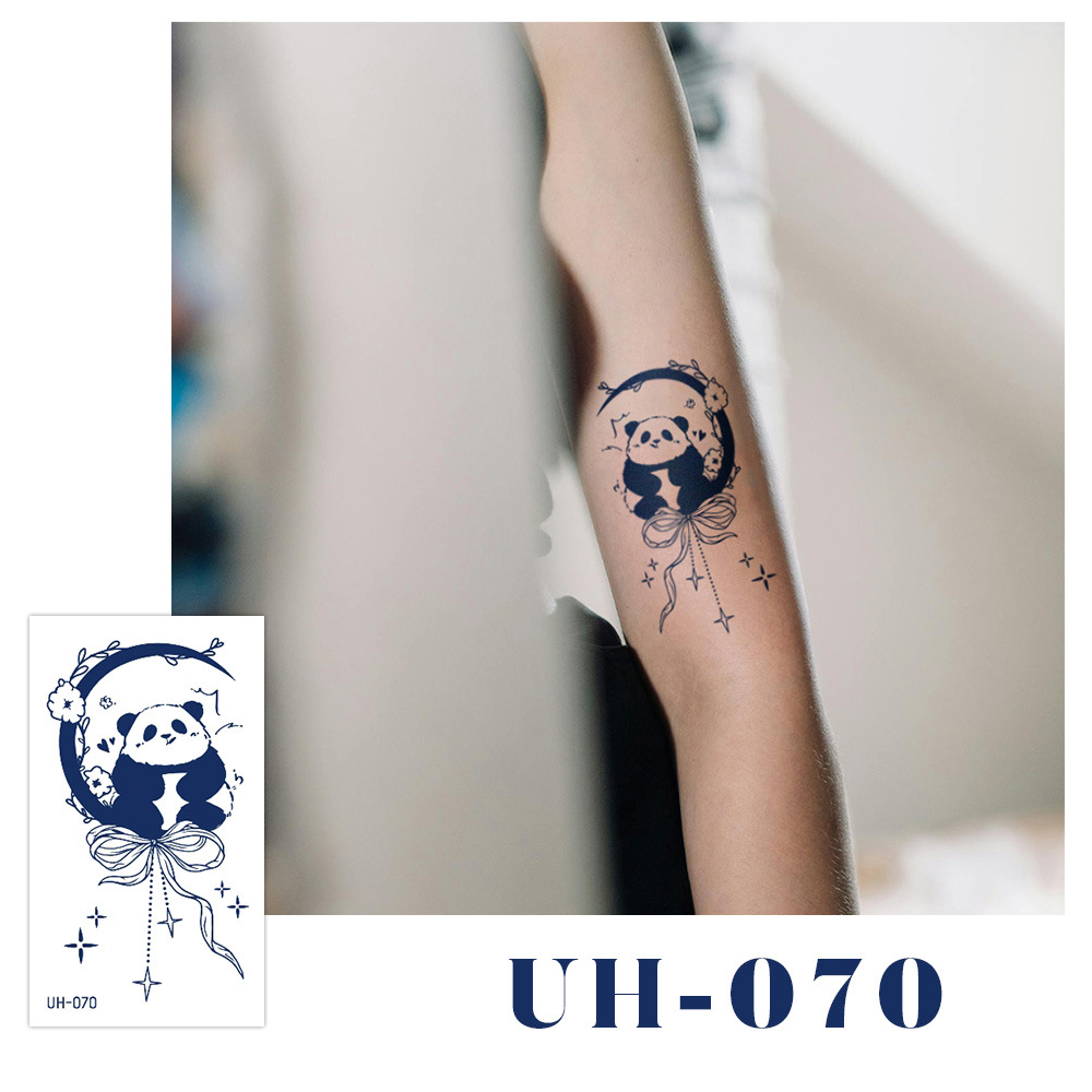 新しいジュースハーブタトゥーシール、半永久的、韓国で人気、原宿風、防水、ミニマルなタトゥーシール、英語文字