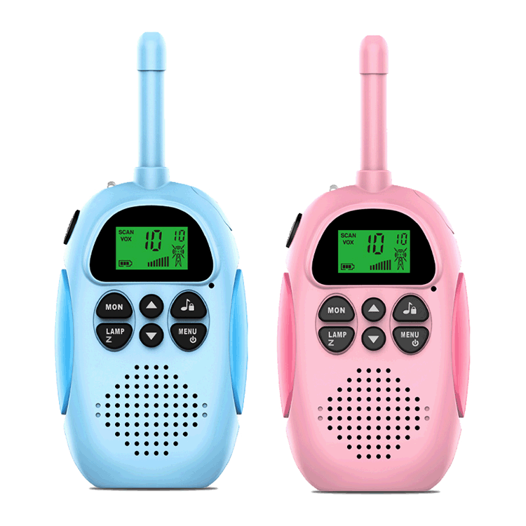Amazon transfronterizo walkie-talkie para niños de carga portátil al aire libre 3km inalámbrico entre padres e hijos llamada Mini walkie-talkie