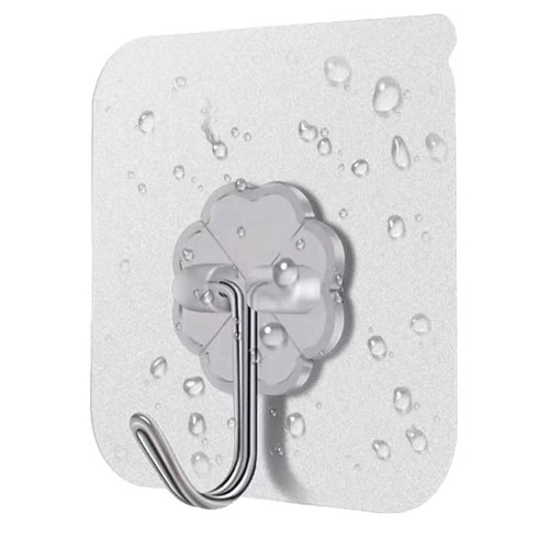 Transparent hook without drilling adhesive strong invisible hook with hook acrylic hook for bathroom and kitchen