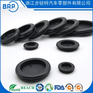 厂家直营定制销 售橡胶单面护线圈护线套橡胶制品防水圈密封件