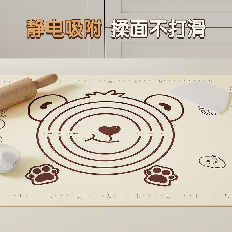 新款食品级硅胶揉面垫加厚不粘和面垫子厨房案板擀面烘焙面板批发|undefined