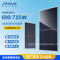 晶澳双ガラス太陽光板光起電力モジュールJAM66D46 lb 690/695/700/705/710/715W