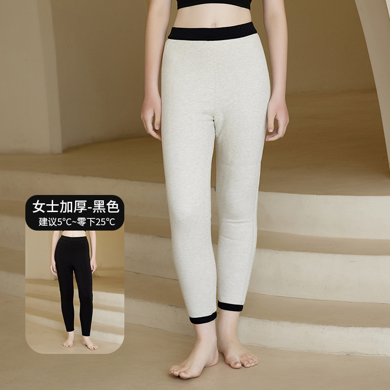 秋冬加厚羊毛裤男士加毛护膝护腰100%羊毛填充棉裤女东北旅游伴侣|undefined