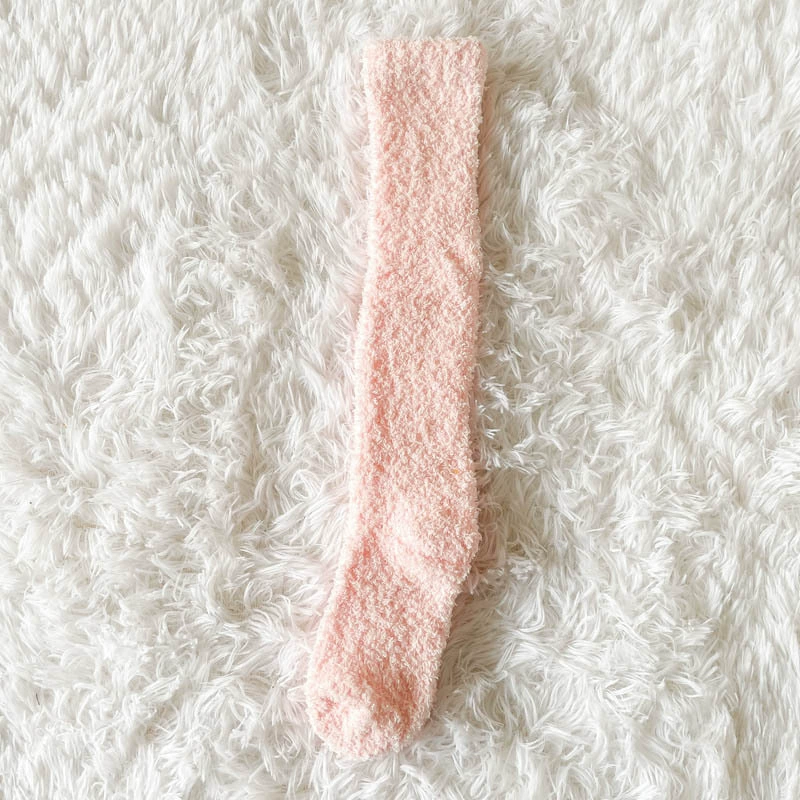 Coral velvet keep warm winter socks