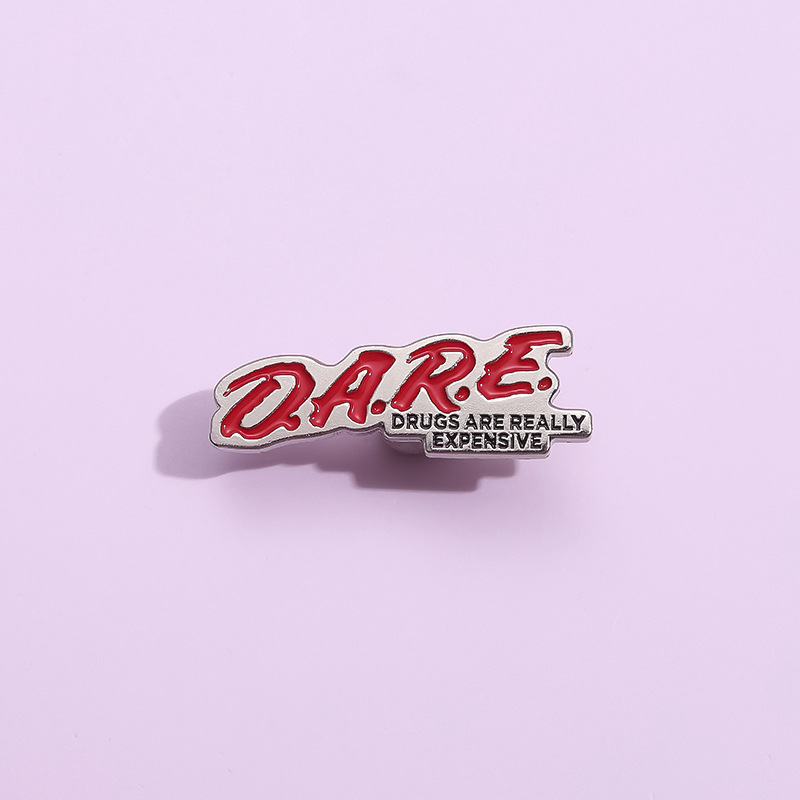 Creative brooch with letters