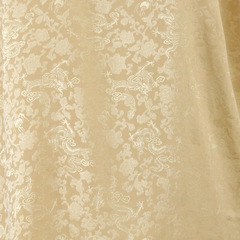 真絲交織廠家直銷面料白滿地龍留香縐 唐裝製衣用料4124