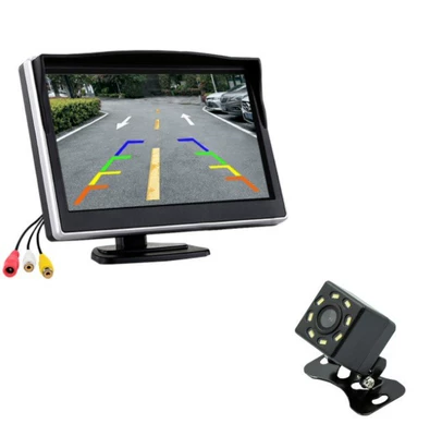 Engineering Vehicles, Car display - 5inch-8-lights-black-border