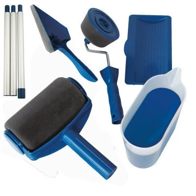 Pintar Facil's new TV product seamless sponge drum brush five -in -one multi -function paint brush set