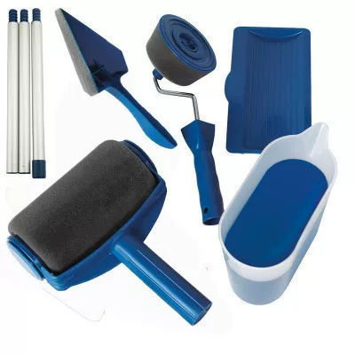 Pintar Facil's new TV product seamless sponge drum brush five -in -one multi -function paint brush set