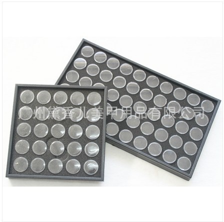 Suministros de uñas al por mayor caja de joyería de uñas caja de diamante pequeño taladro de uñas caja de joyería 50 rejilla caja de diamante 25 rejilla caja de diamante