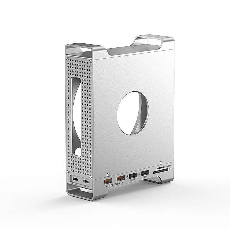 Mac Mini M4 スタンド ドッキング ステーション m.2 nvme ソリッド ステート ドライブ ボックス USB3.2 スプリッター 10G ドッキング ステーション|undefined