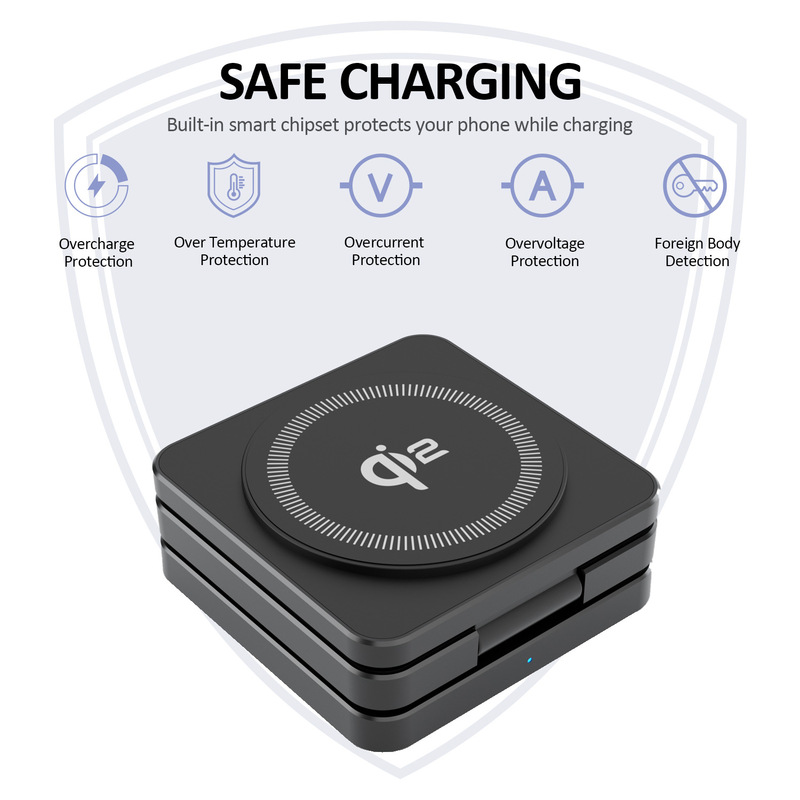 ソースファクトリーの新製品 QI2 Amazon ベストセラー折りたたみ式スリーインワン磁気ワイヤレス充電器 iw30Pro qi2|undefined