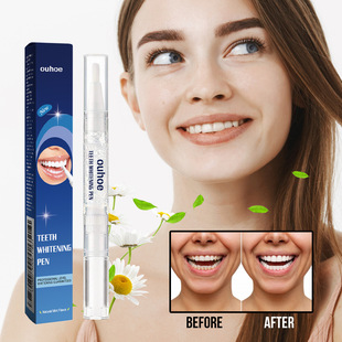 OUHOE teeth bright white essence pen gel rotary pen teeth cleaning teeth dazzling brightening pen bright white teeth beauty pen