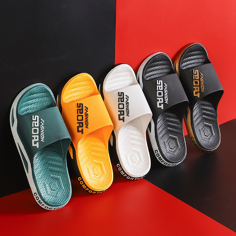 New Men's Slippers Korean Style Casual Fashion Home Bathroom Couple Slippers Women's Soft and Comfortable Slippers for Men and Women