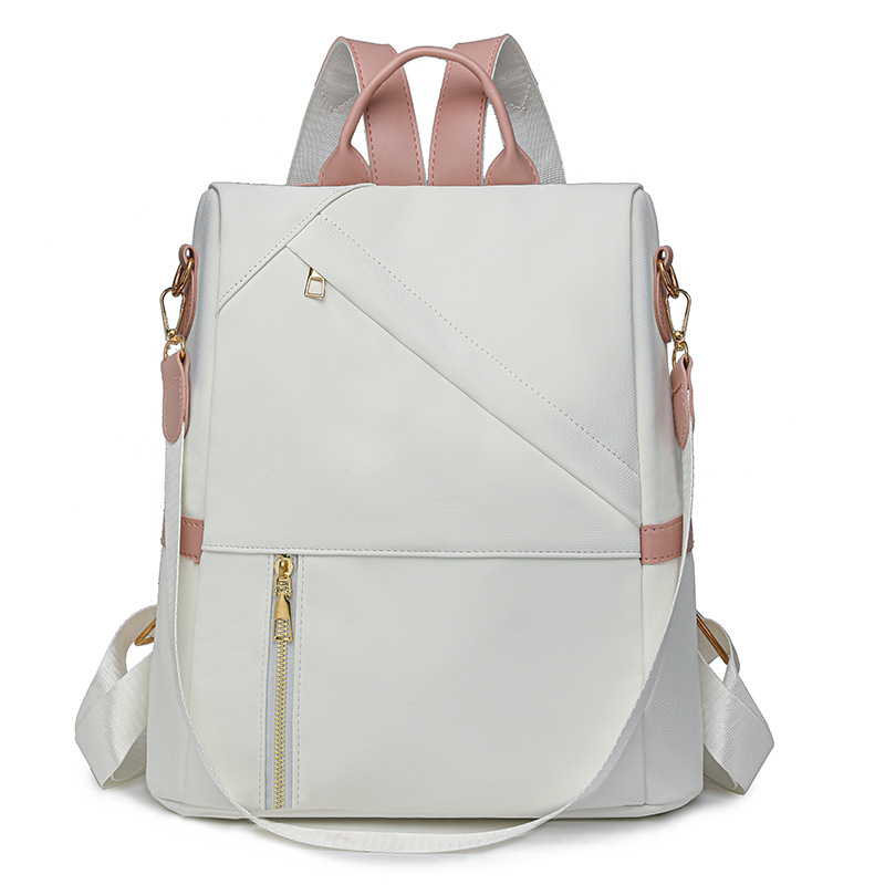 Mochila antirrobo para mujer 2024 nueva mochila de ocio de doble uso de un solo hombro de cuero suave mochila de viaje de gran capacidad