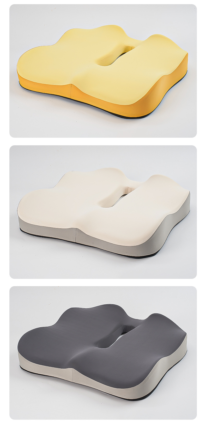 Seat Cushion Office Hip Support Memory Foam Breathable Car Seat