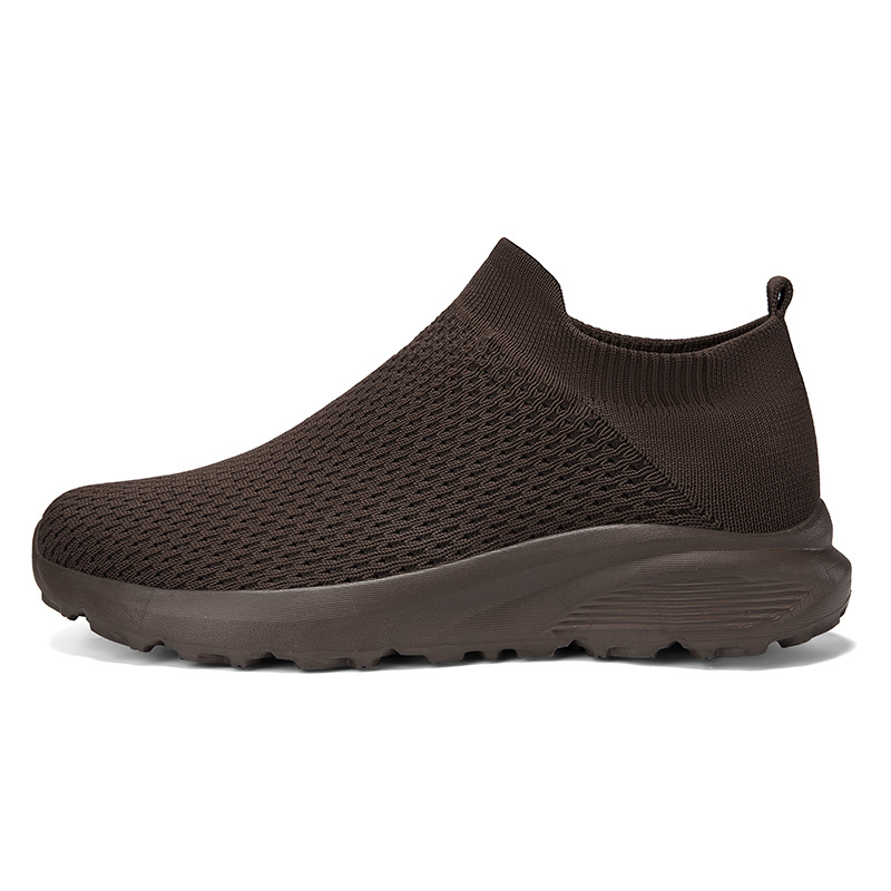 2025 nuevo tamaño transfronterizo zapatos descalzos Zhongbang zapatos de calcetines anchos zapatos deportivos de tela de vuelo para hombres zapatos de malla