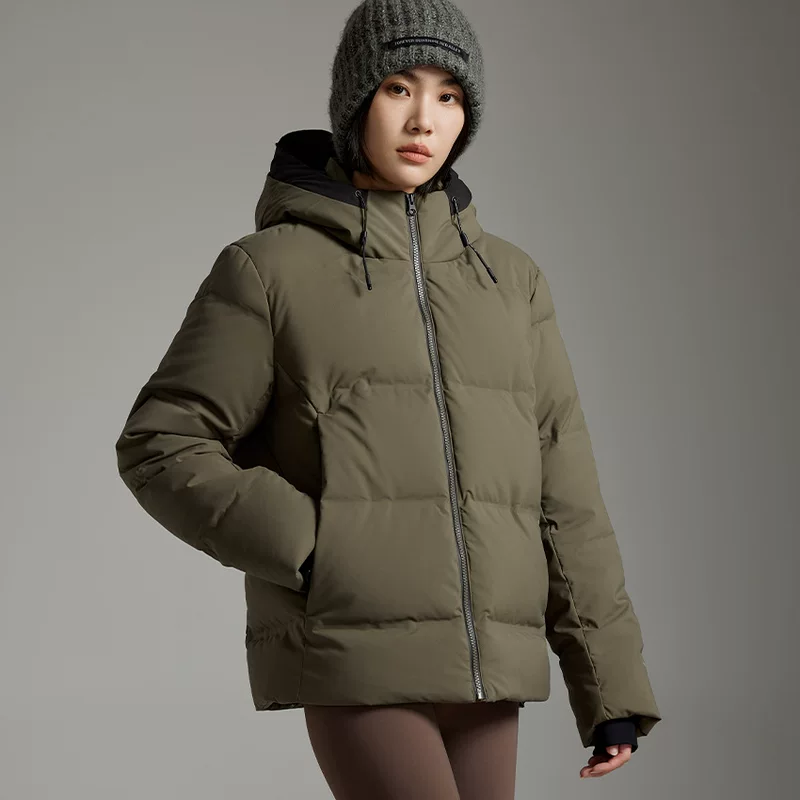 Velvet climbing travel short elite winter down jacket for beloved with hood, duck down