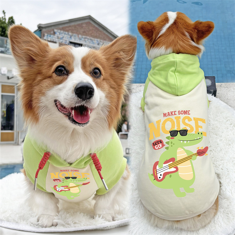 宠物衣服狗衣服柯基衣服秋冬卫衣撞色拼接卫衣