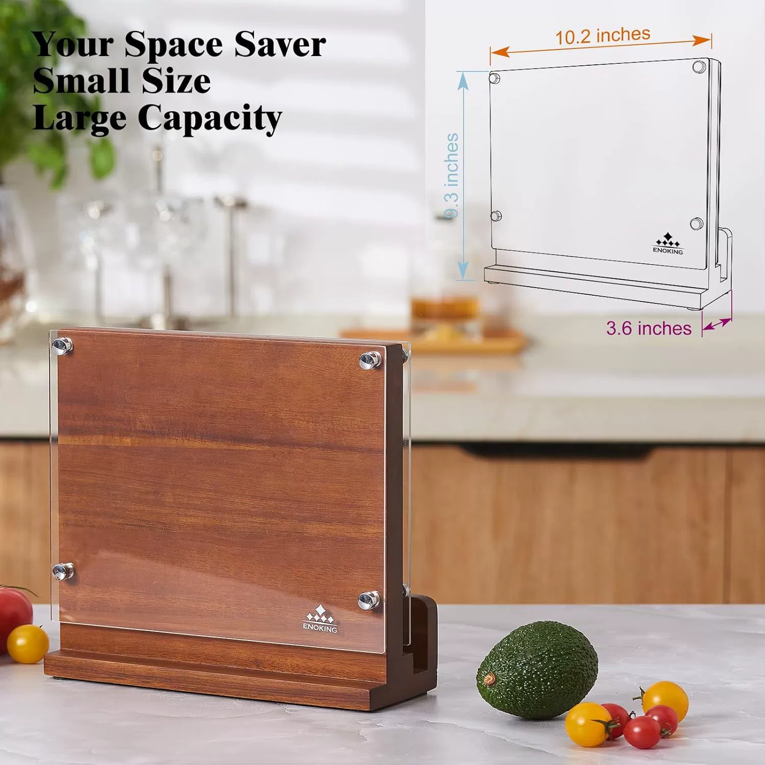 Magnetic acrylic double-sided universal knife, storage system