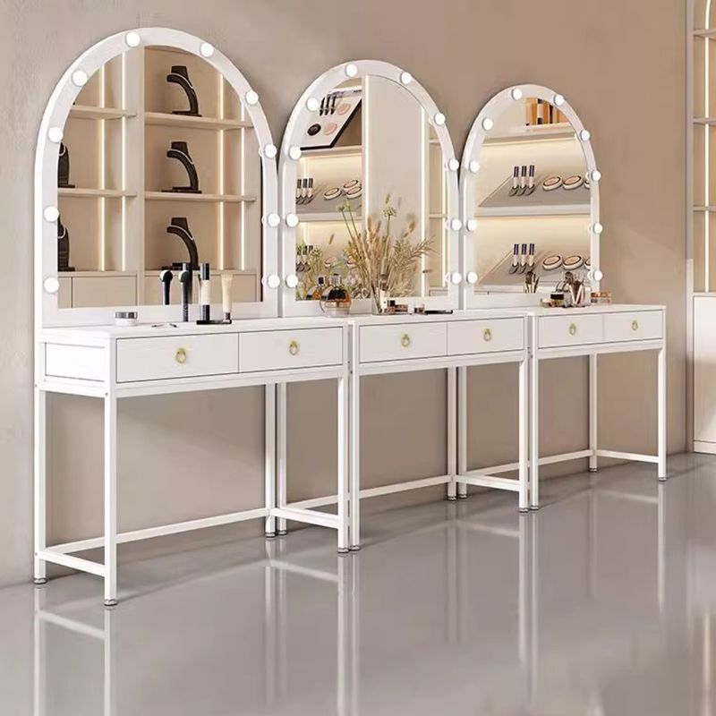 Internet Celebrity Photo Studio Makeup Mirror with Lights, Makeup Vanity Table for Bridal Salons, Professional Makeup Table for Makeup Artists in Beauty Salons Internet Celebrity Photo Studio Makeup Mirror with Lights, Makeup Vanity Table for Bridal Salons, Professional Makeup Table for Makeup Artists in Beauty Salons