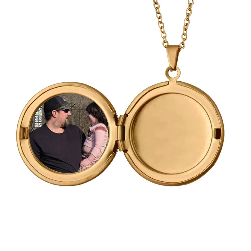 1 Piece Quantity Simple Style Circle 201 Stainless Steel Iron Wholesale Pendant Necklace