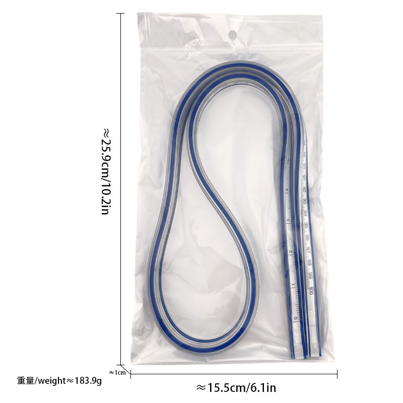 Regla de curva directa de fábrica Botón regla de arco regla de ropa regla de corte traje de regla de jaula de manga regla de tamaño colección