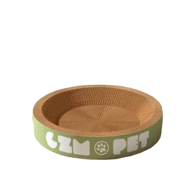 Gato agarre placa de molienda garra resistente al rasguño, desgaste y desecha nido de gato integral, elíptico redondo extra grande, engrosado y compactado