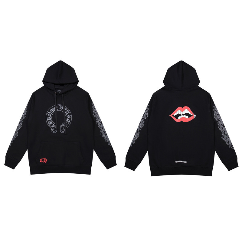 24ss年新款高品质Chrome Hearts 马蹄十字架连帽拉链卫衣工厂批发|undefined