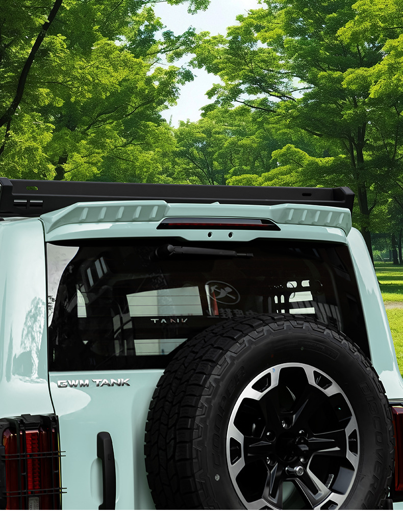 26Tank300 sports rear spoiler modification parts, top wing, stabilizer wing, rear spoiler, side wing panels, exterior decoration